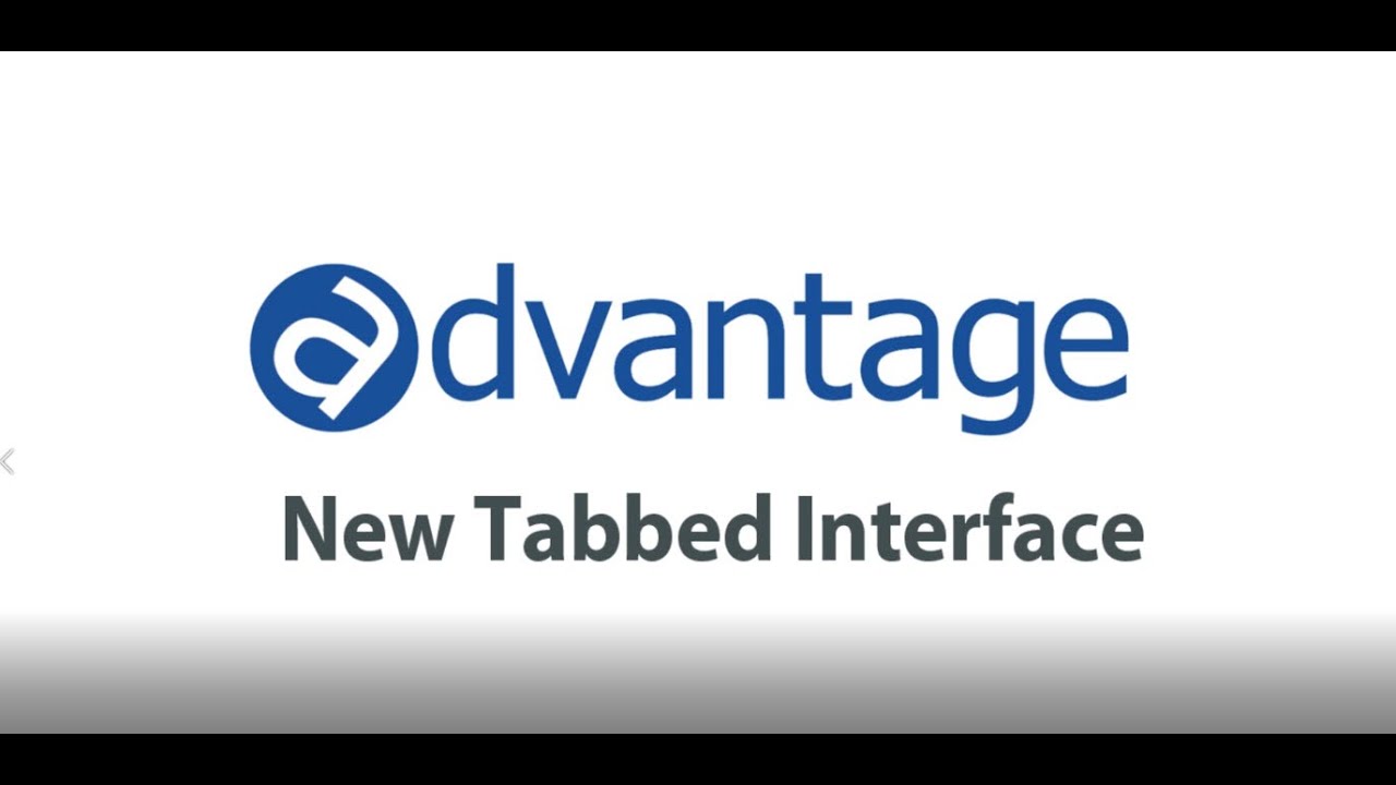 Advantage Tabbed Interface