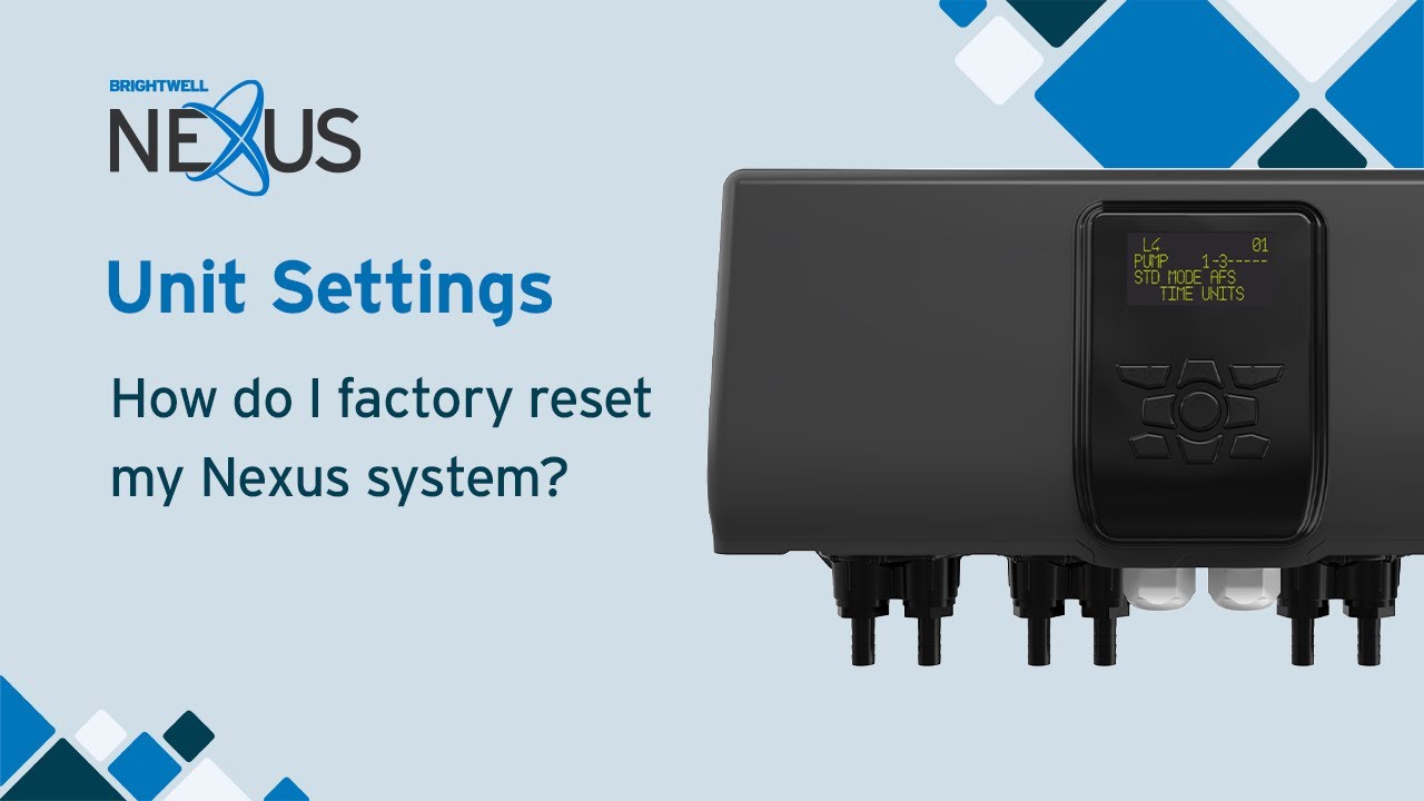 Nexus - How do I factory reset my Nexus system?