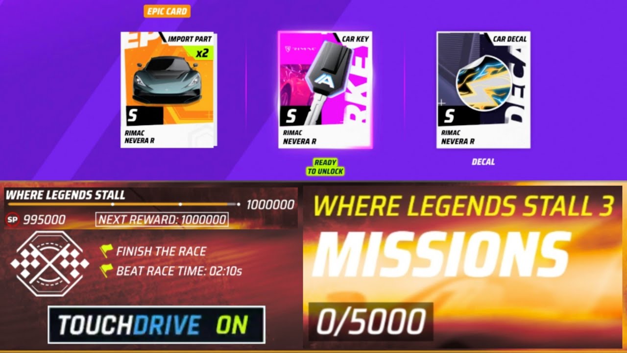 Asphalt Legends - DRIVE SYNDICATE 14 | WHERE LEGENDS STALL 3 | NEVERA R Unlock 🥳 | Touchdrive