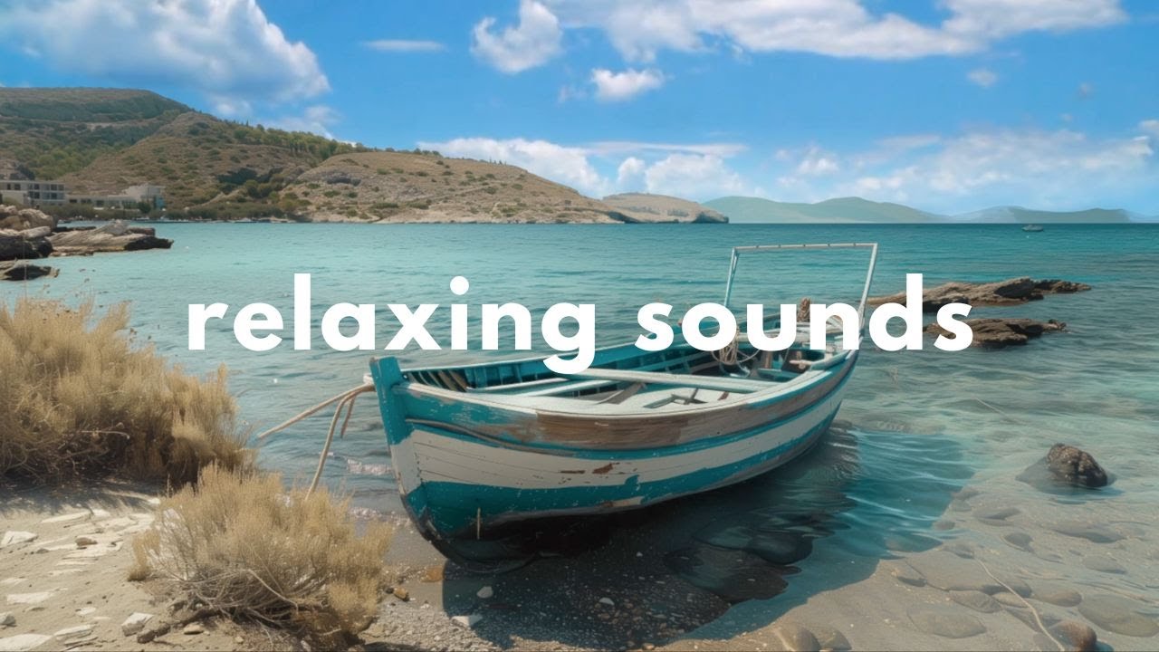 Summer in Greece Ambience 🌊🚣&zwj;♂️ | Relaxing Harbor Sounds for Sleep, Relaxation and Seaside Ambience