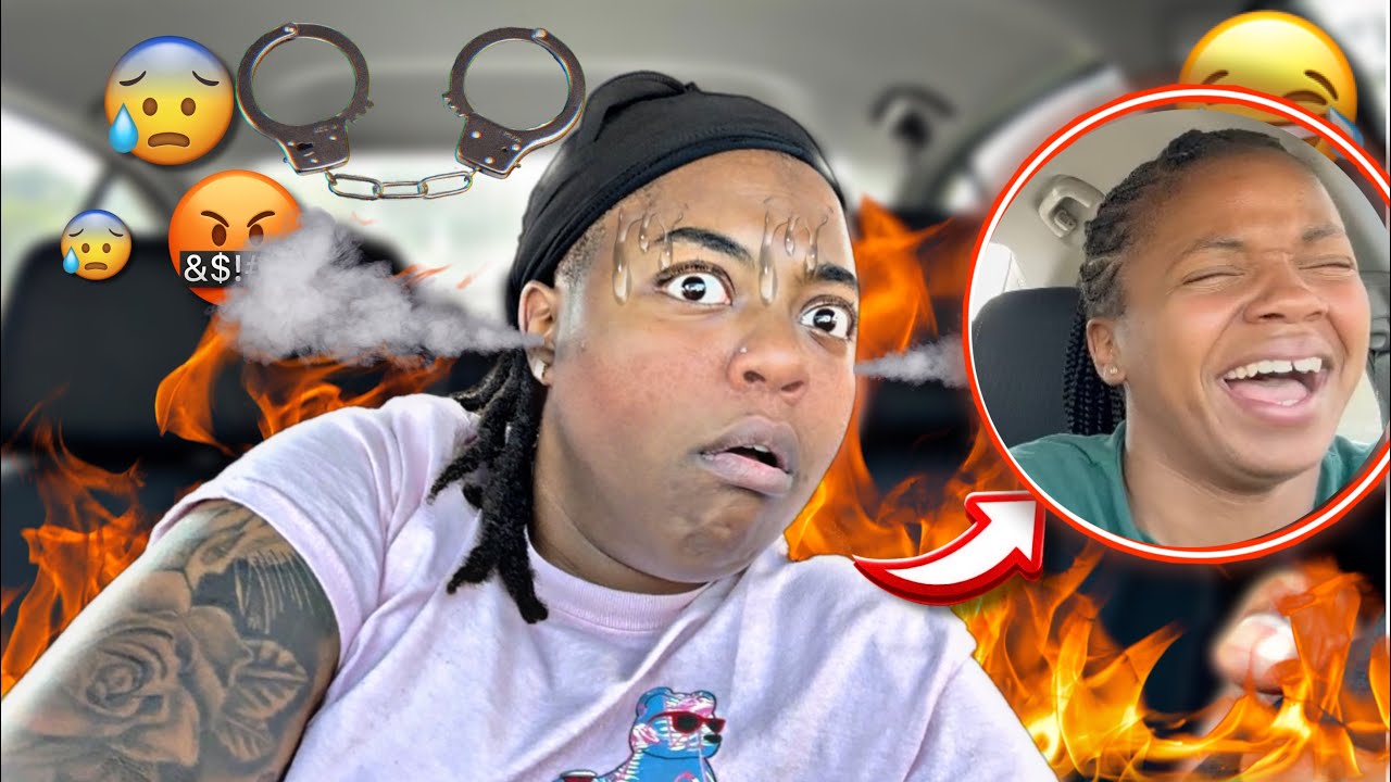HANDCUFFING MY GF TO THE STEERING WHEEL WITH NO AC!*HILARIOUS*