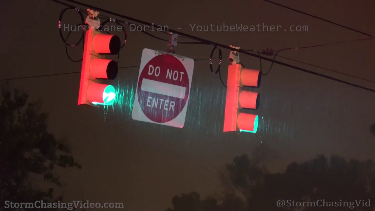 Hurricane Dorian, Storm Surge & Power Flashes in Charleston, SC - 9/4/2019