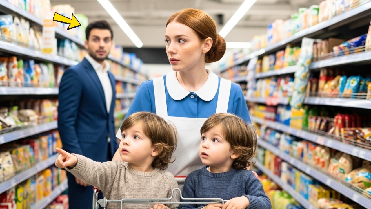 Milionarul merge la supermarket și simte rușine văzând ce face menajera copiilor lui