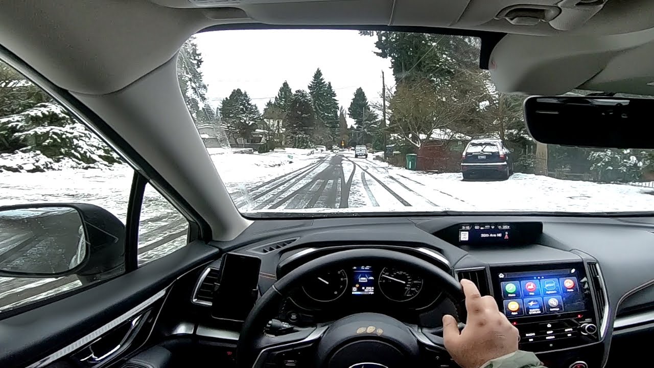 Seattle in SNOW | POV Driving Subaru Crosstrek