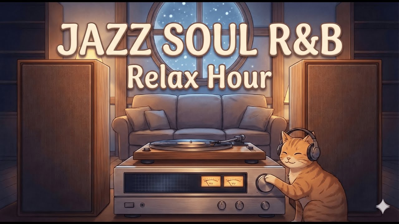 Starlit Hi-Fi Jazz 🌙✨🐾 | Smooth Lofi Jazz for Focus, Work & Study (6 Hours)