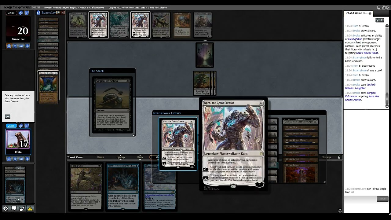 MTG Modern UB Mill vs Tron