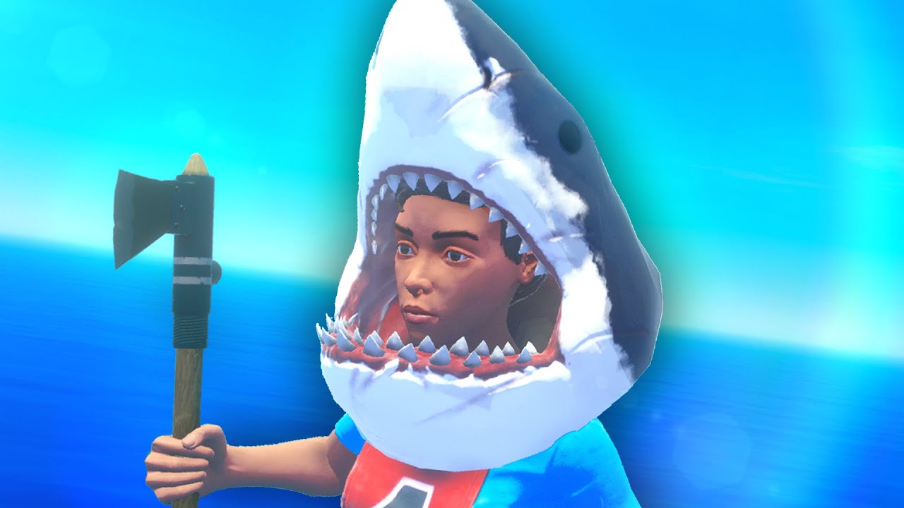 Raft Chapter 2 | GETTING RID OF THE SHARK! #3 [Co-op Crafting Survival]