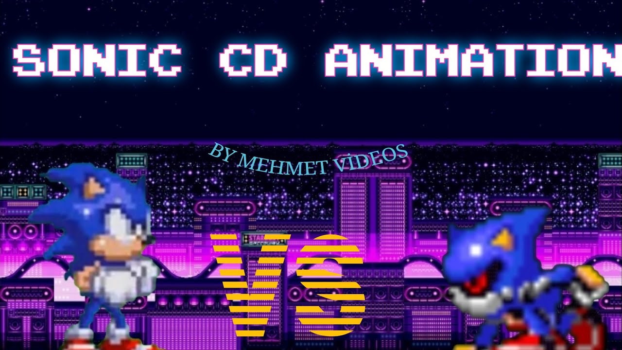 Sonic CD sonic vs metal sonic sprite animasyon (epilepsi uyarısı!)