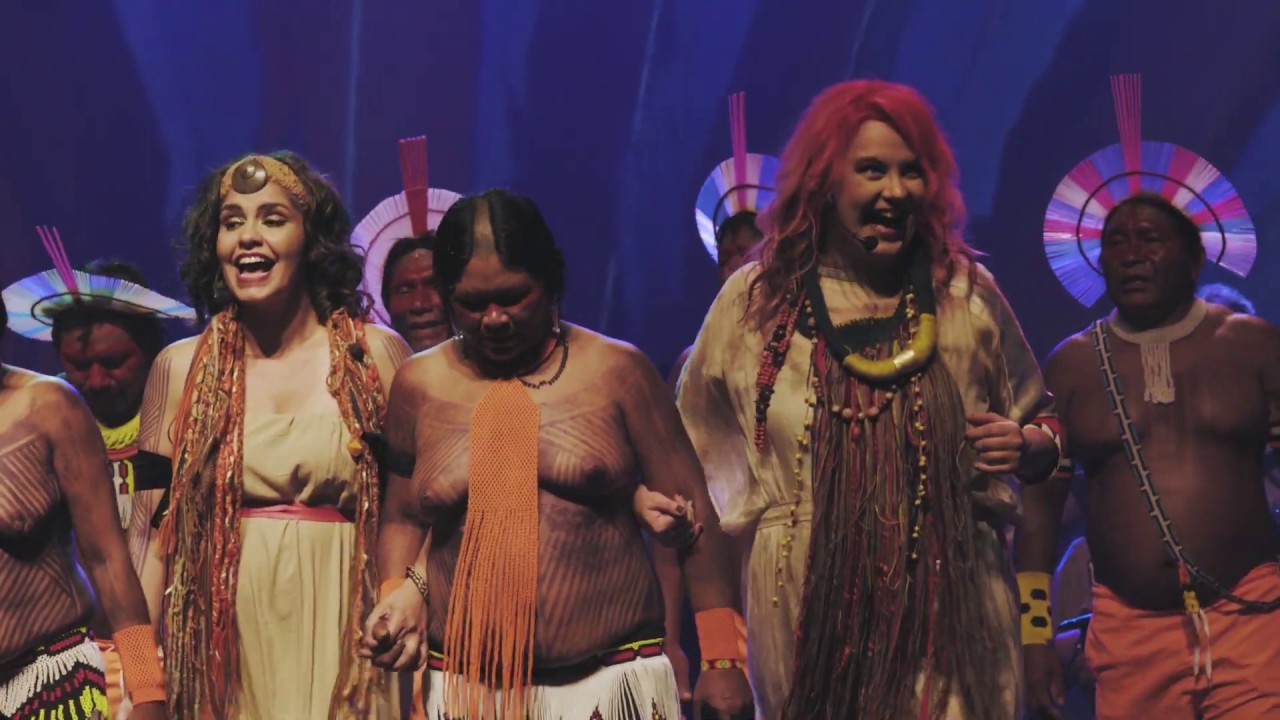 Jo Parana -  Mawaca e grupo Kayap&oacute;  - Show Mekaron a imagem da alma