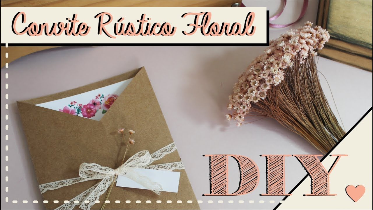 Como fazer Convite de Casamento Rústico? DIY | Faça você mesmo | Tutoriais [casamento]