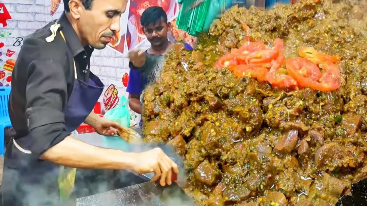 MUTTON TAWA KALEJI || Masala Tawa Fry Kaleji || Fried Liver Recipe || Pakistan Street Food.