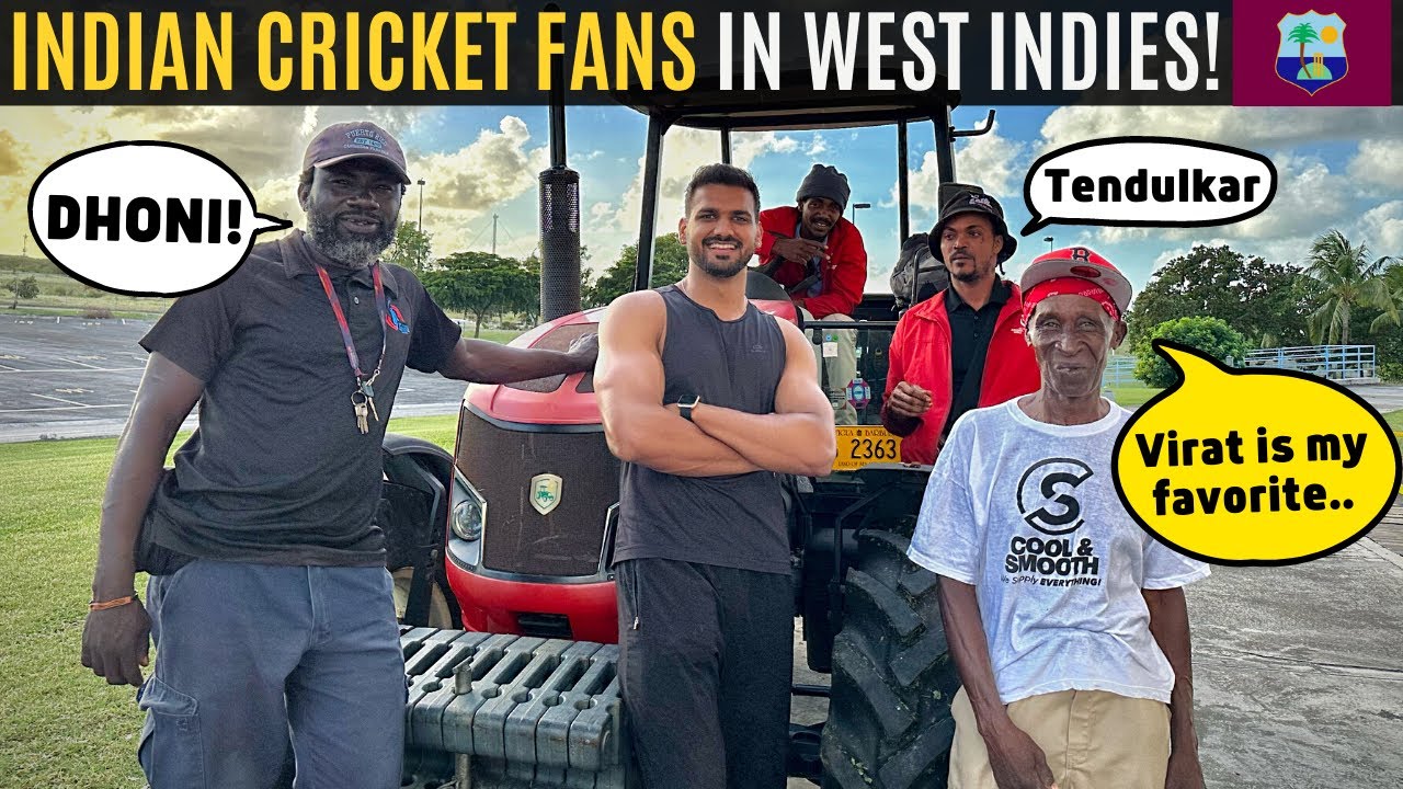 Visiting Cricket Stadium in WEST INDIES! Favourite Indian Cricketer? 🇦🇬🇮🇳