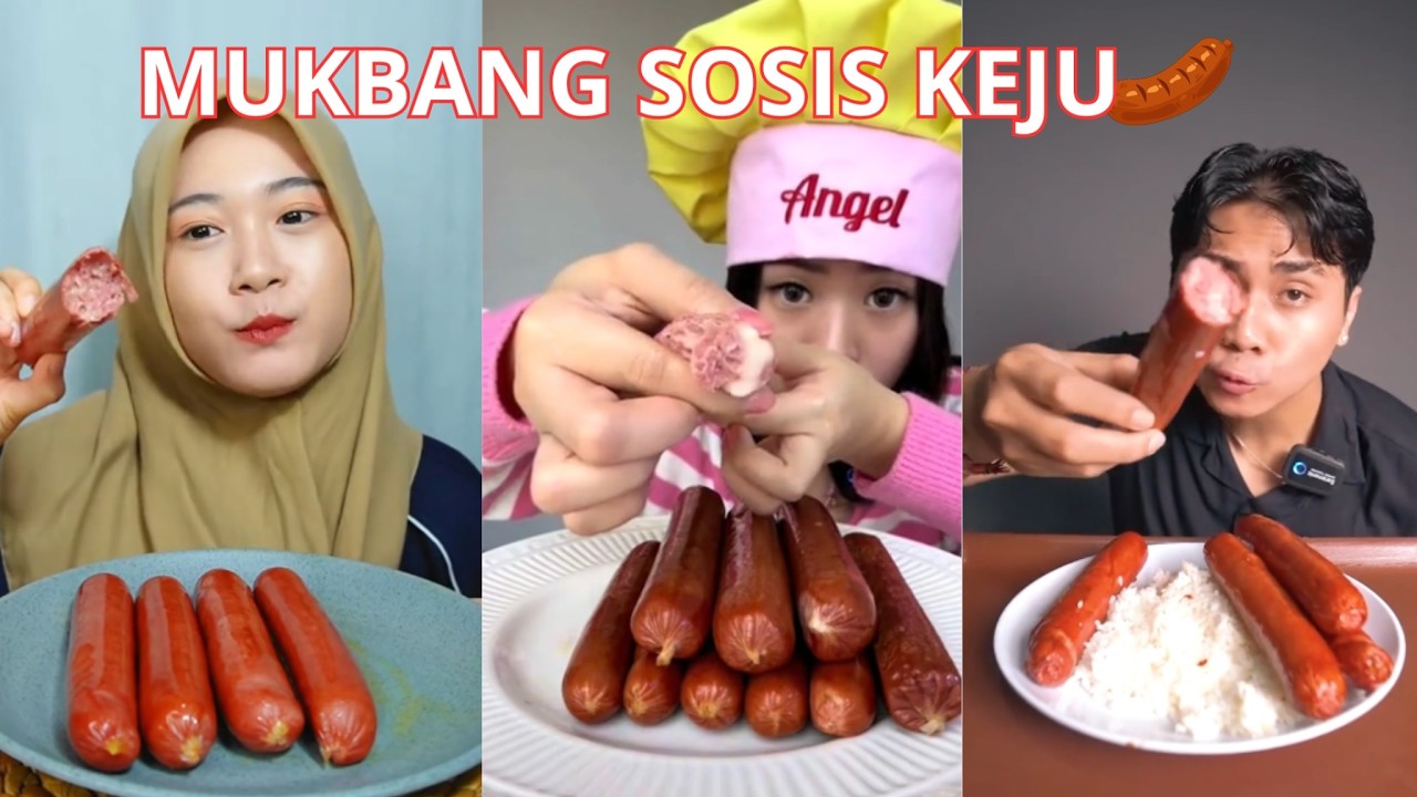 Kompilasi Mukbang SOSIS KEJU VIRAL🌭🧀🤤🔥
