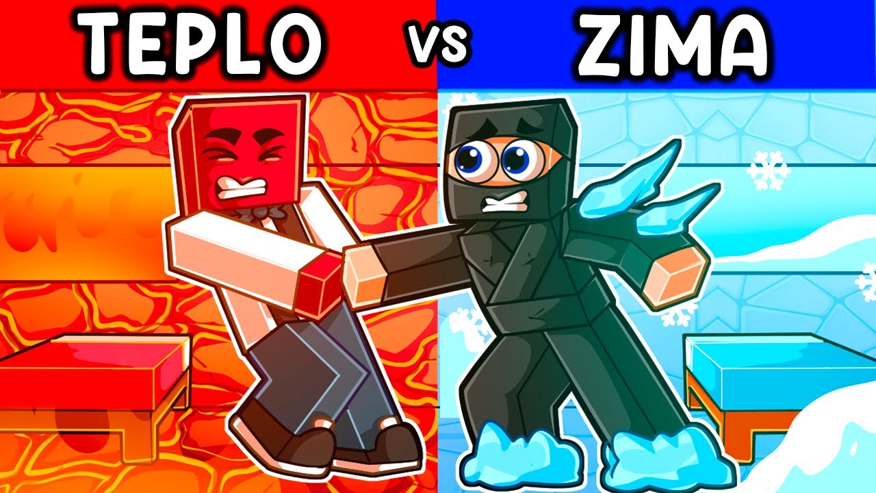 TEPLO vs ZIMA v Minecraftu!