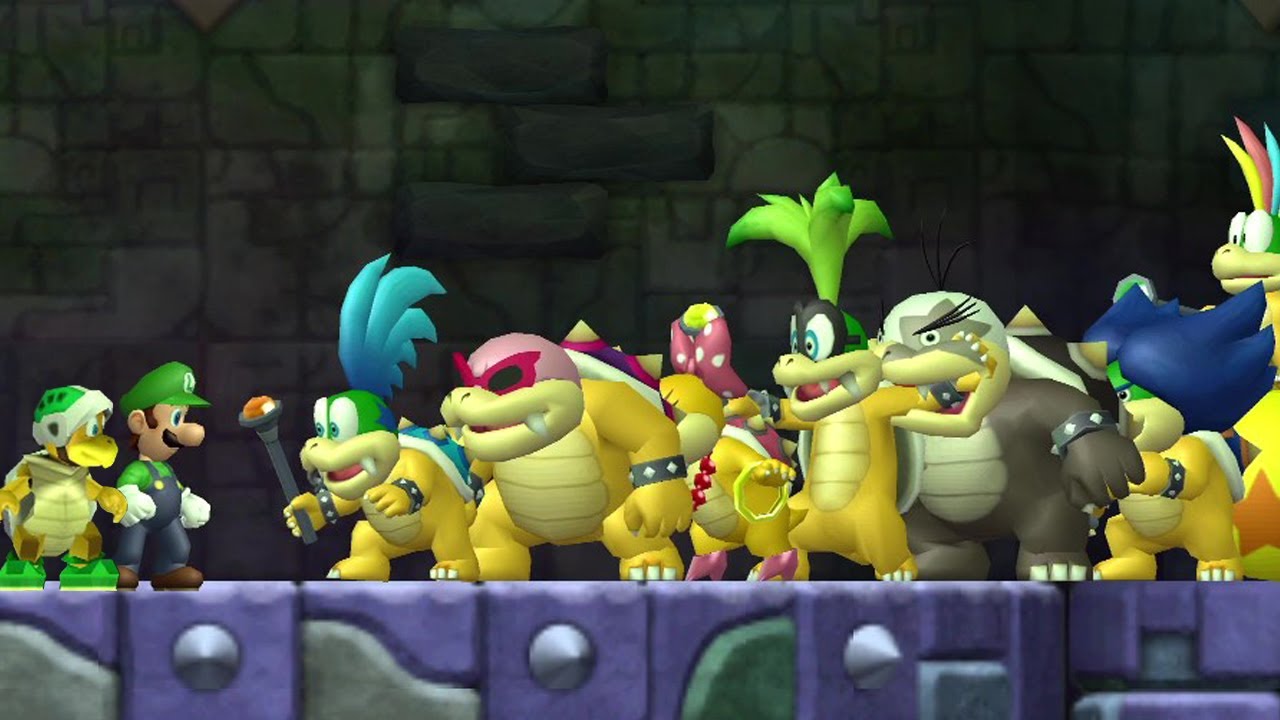 Can Luigi & Hammer Bro Beat All Koopalings At Once in New Super Mario Bros. Wii?
