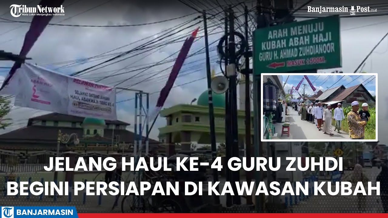 Jelang Haul ke-4 Guru Zuhdi, Begini Persiapan di Kawasan Kubah, Masih Ramai Didatangi Peziarah