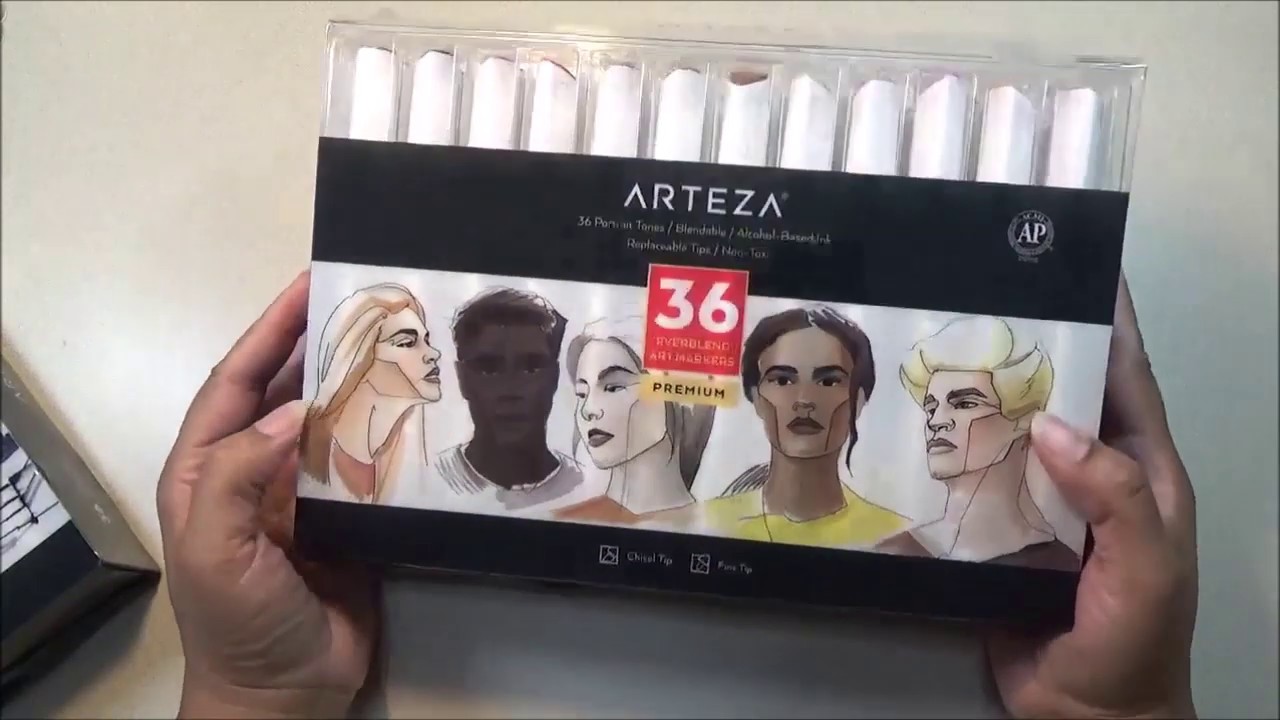 Arteza 36 Skin Tone Alcohol Markers Product Review 
