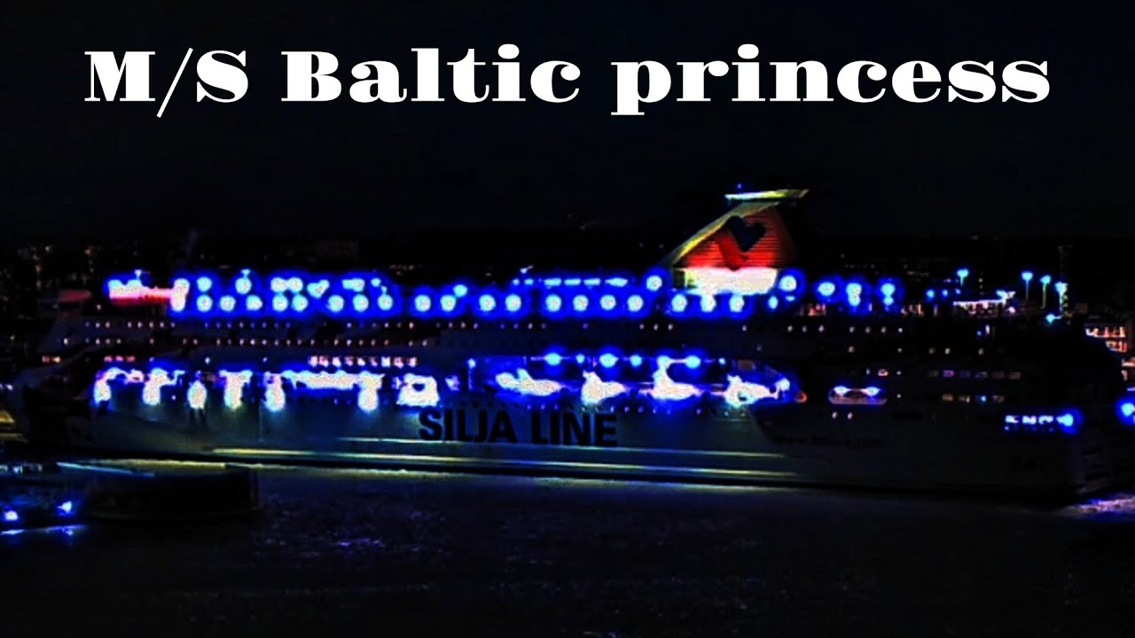 Silja line: M/S Baltic princess arriving to Turku