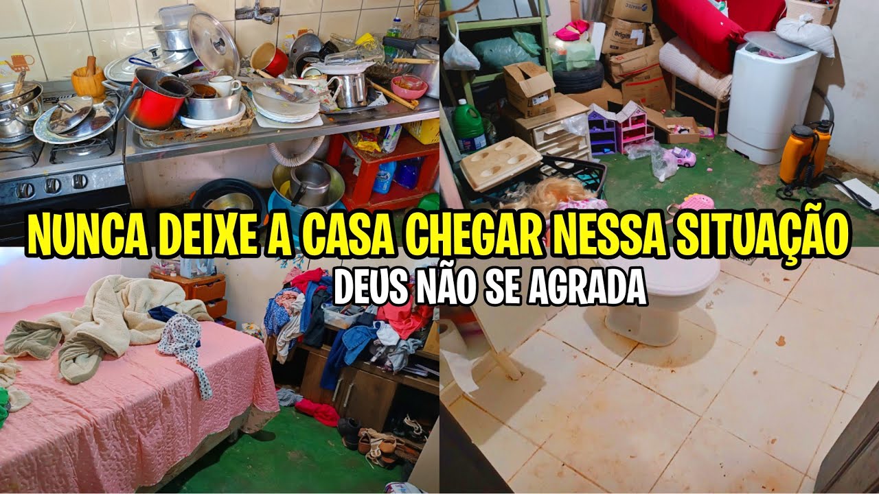 NUNCA DEIXE A CASA CHEGAR NESSA SITUAÇÃO/ FAXINA QUE DUROU ATÉ A TARDE