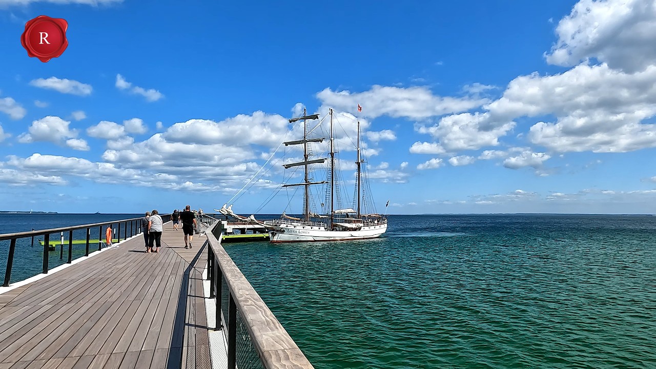 Haffkrug, Scharbeutz, mit Neuen Seebrücken. Juli 2025 Ostsee. 4K 50 FPS / GoPro 10 / New Piers