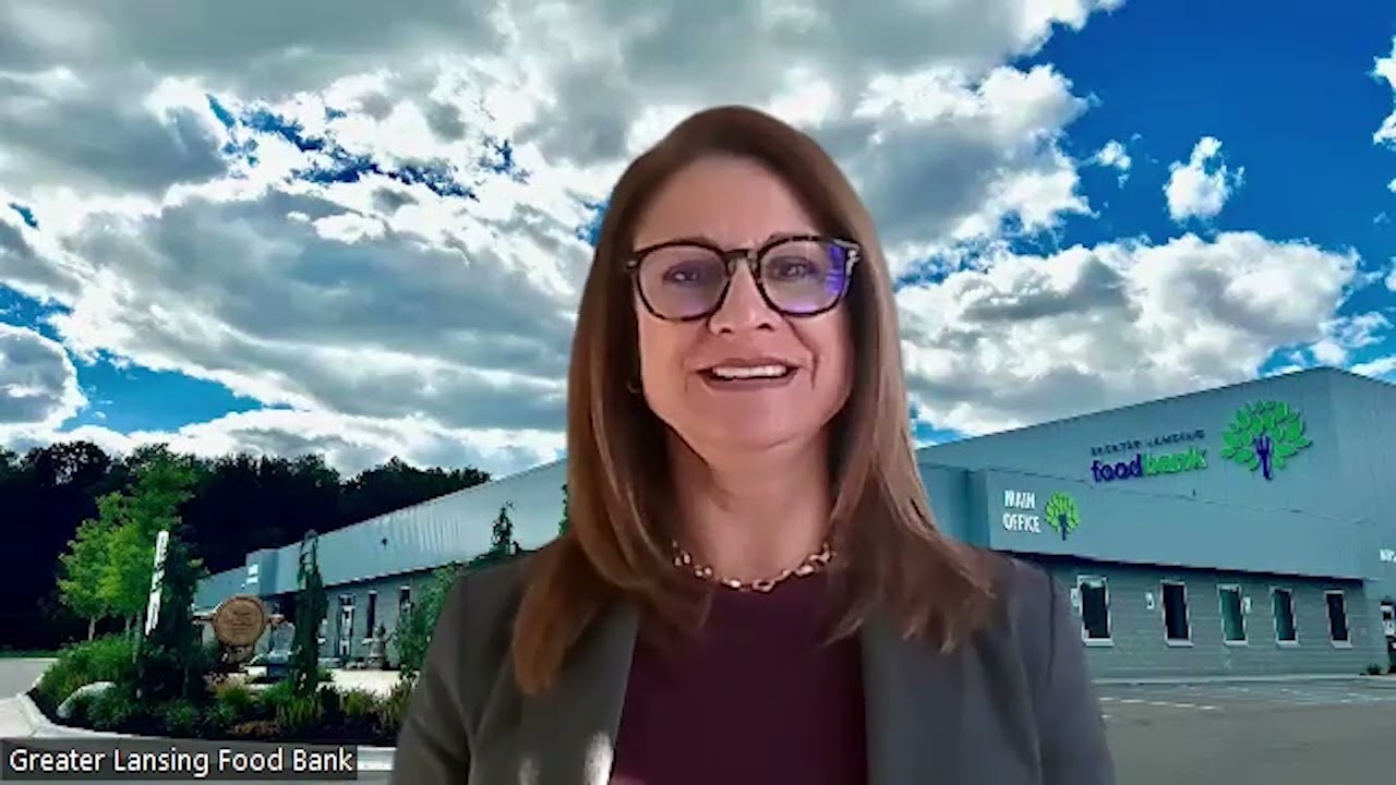 Michigan Business Beat | Michelle Lantz Greater Lansing Food Bank, Facing the Challenges of  2023!
