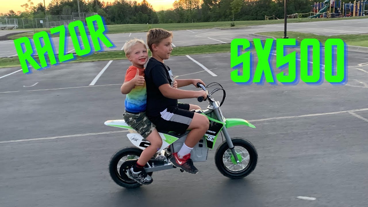 Razor SX500 Electric Dirt Bike - Unboxing and First Rides!!