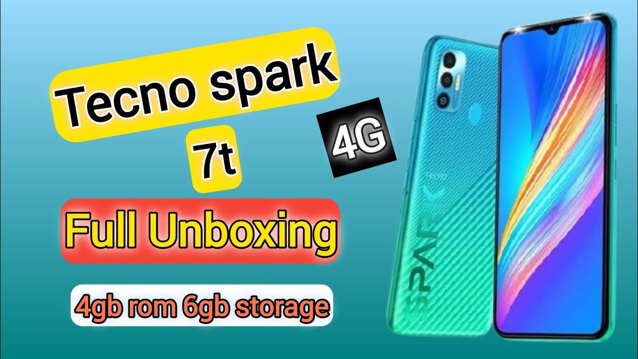 Tecno spark 7t full Unboxing