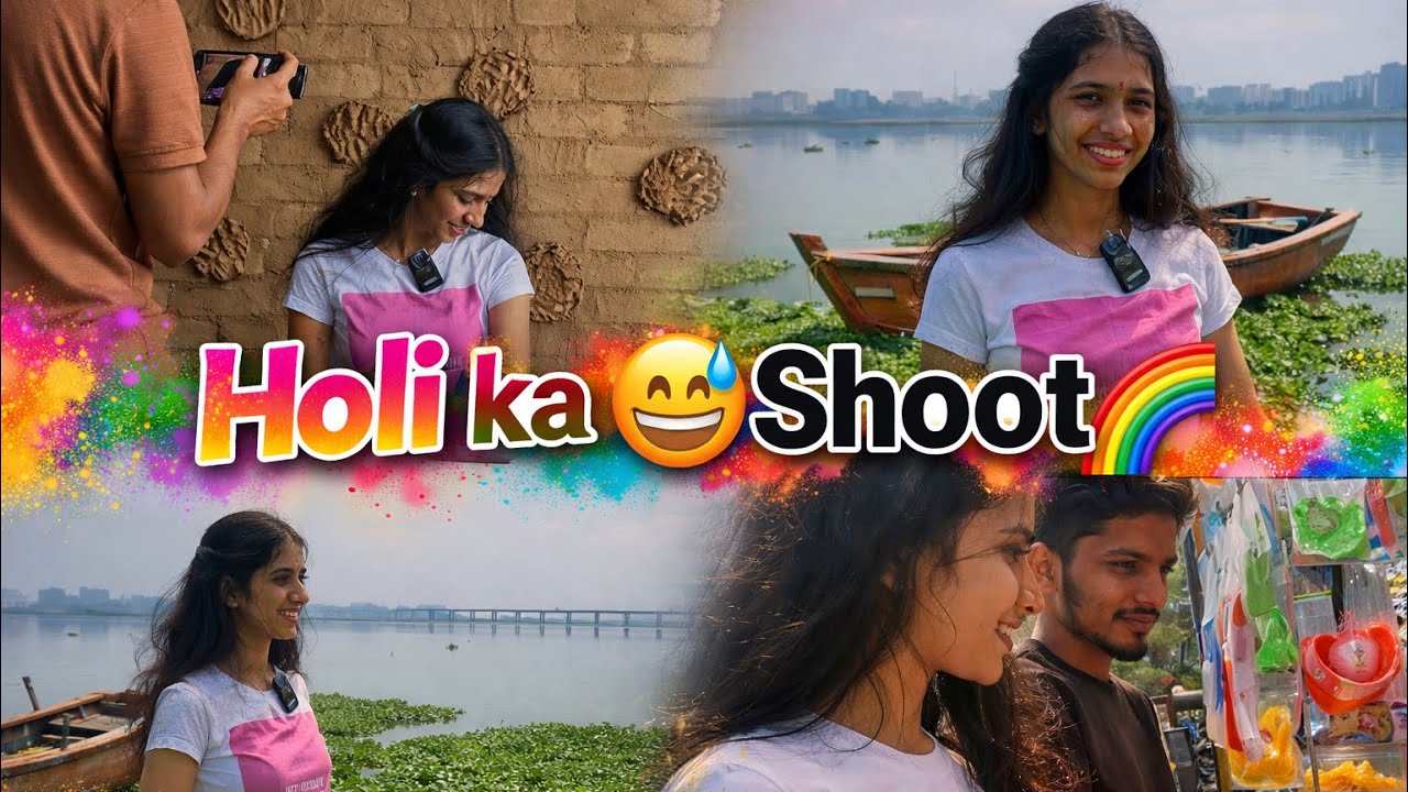32-days  Vlogs || 🌈 Holi Special shoot 2026 full time masti 😅 #holi #vlogchannel  #vlogchallange  