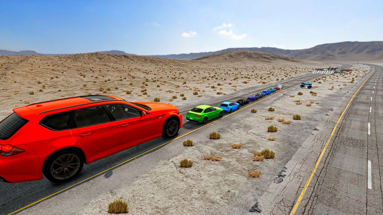 BIG & SMALL CARS vs MONSTER PIT  | BeamNG.drive Crash Challenge | Impala BeamNG