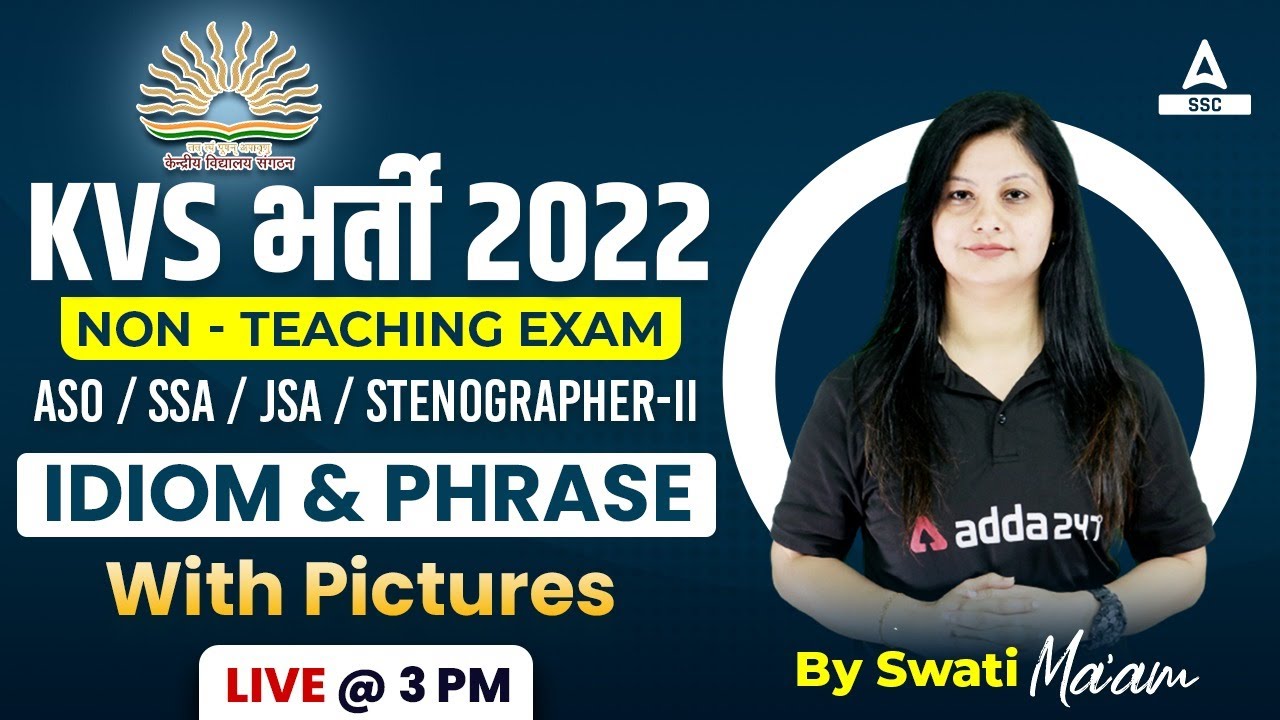 KVS Recruitment 2022 Non Teaching Staff | KVS English | idiom & pharase