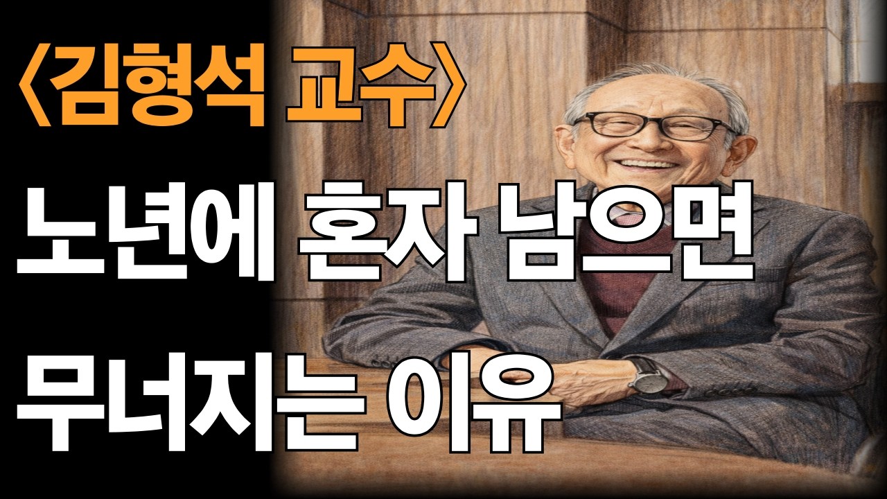 김형석교수_ 노년에 가장 중요한 능력, 혼자 있을 수 있는 힘｜100세 철학자의 인생 조언 |노년에 혼자 남으면 무너지는 이유