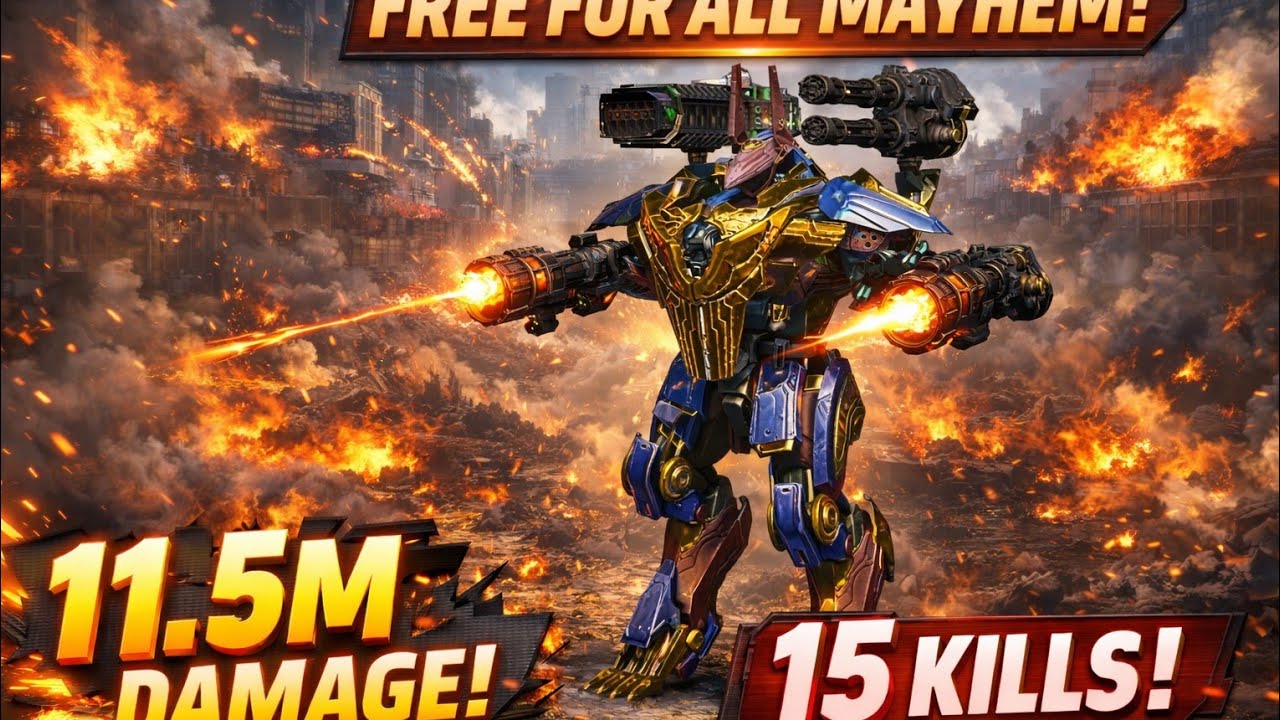 War robots gameplay ffa match #teammech #warrobots #gaming #teammech 