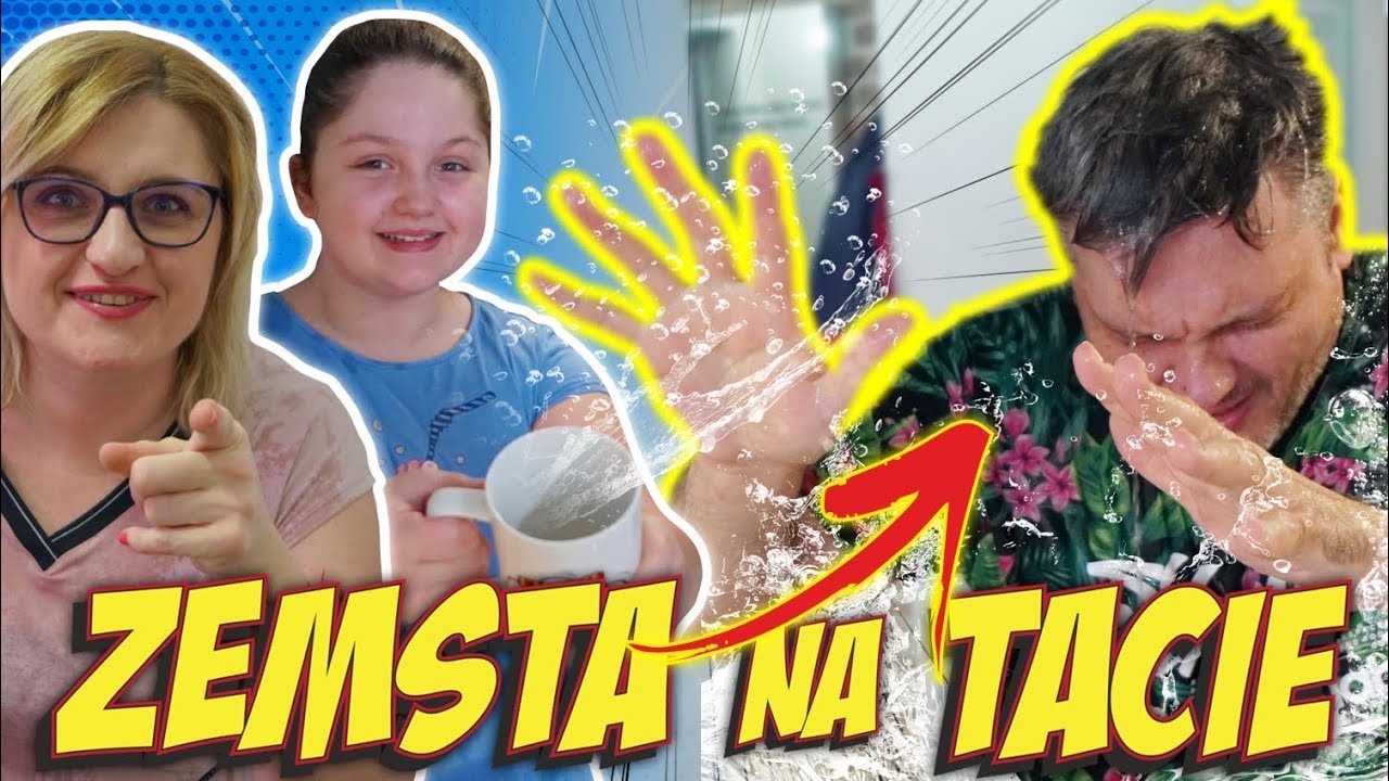 ZEMSTA NA TACIE 😂 BYŁ CAŁY MOKRY 💦 MISIA I JA