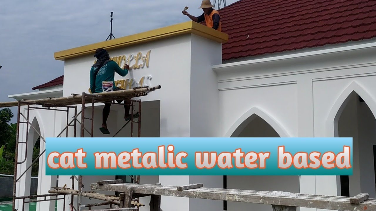 cat warna emas/gold water based