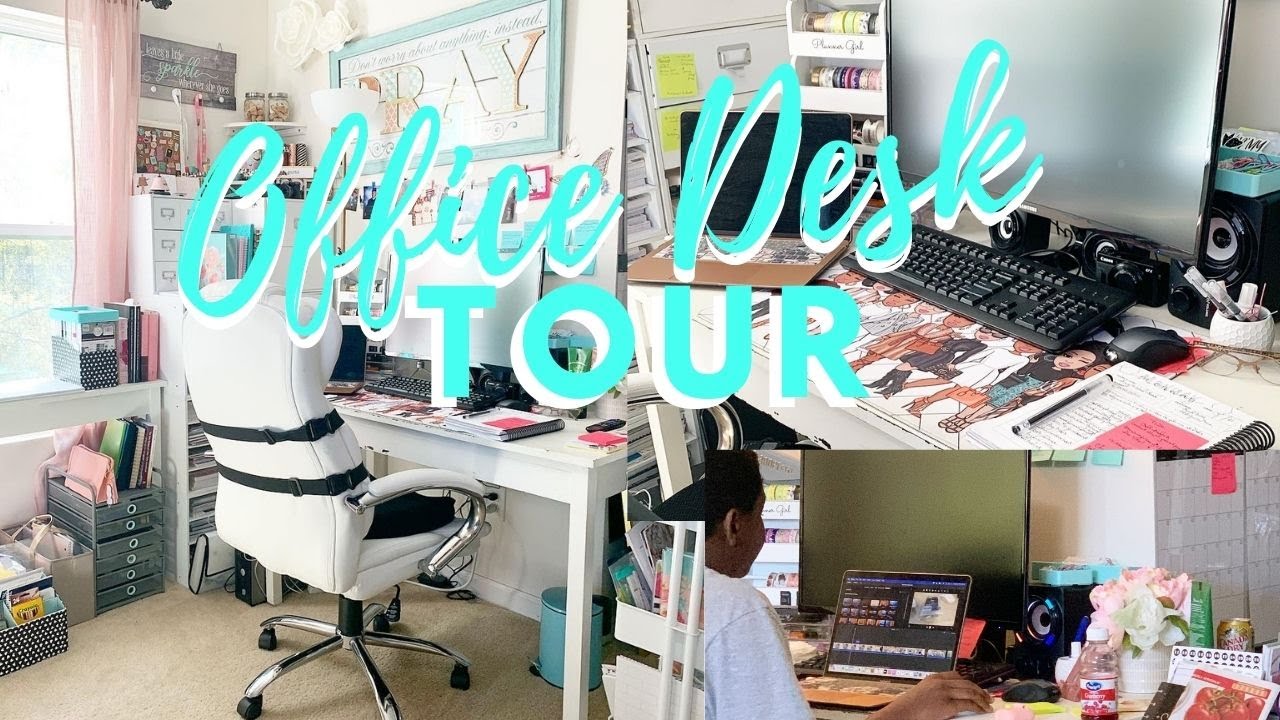 REAL LIFE EVERYDAY OFFICE DESK TOUR & SETUP || PLANNER MOM LIFESTYLE