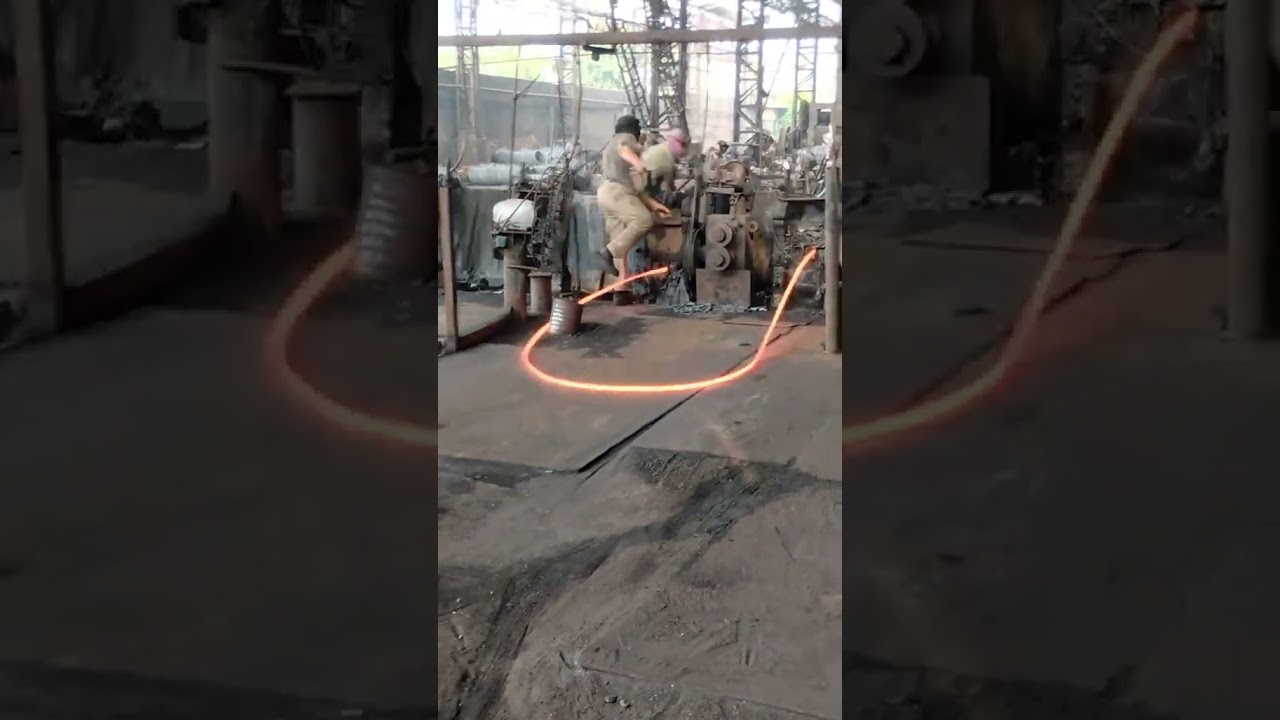 hard work in steel mill 