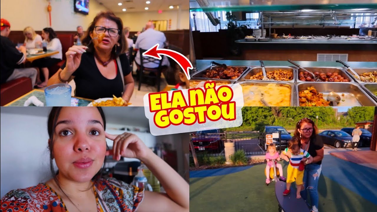LEVEI MINHA MÃE NO RESTAURANTE CHINÊS-  PRIMEIRA VEZ DELA -HOJE ESTOU  ENJOADA 🤮- CONSULTA AMANHÃ