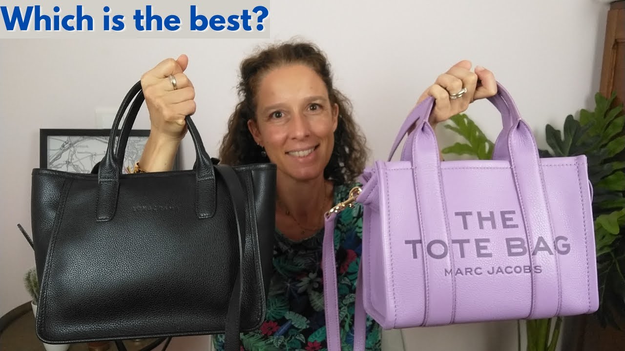 WHICH IS THE BEST?🤔 LONGCHAMP FOULONNE TOTE M  VS  MARC JACOBS MINI TOTE BAG ? COMPARATIVE VIDEO 🚨