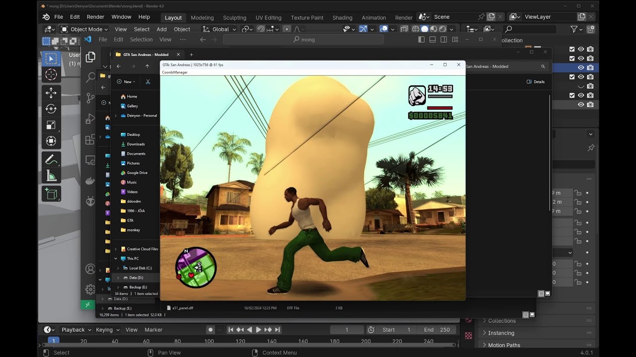 GTA SA: Modding Tutorial • Create a Map Object with Blender & DragonFF