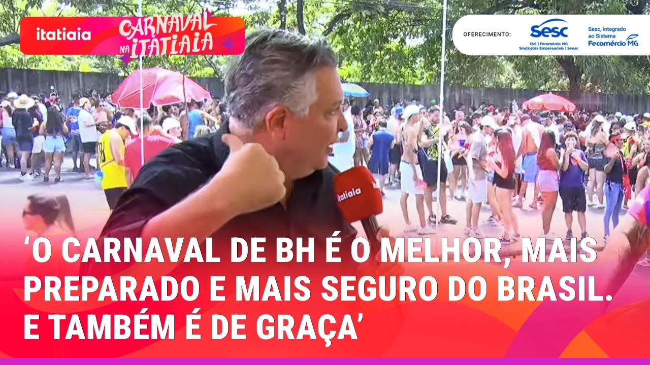 ÁLVARO DAMIÃO DIZ QUE 1 MILHÃO DE PESSOAS OCUPARAM BH AO MESMO TEMPO NO DOMINGO DE CARNAVAL