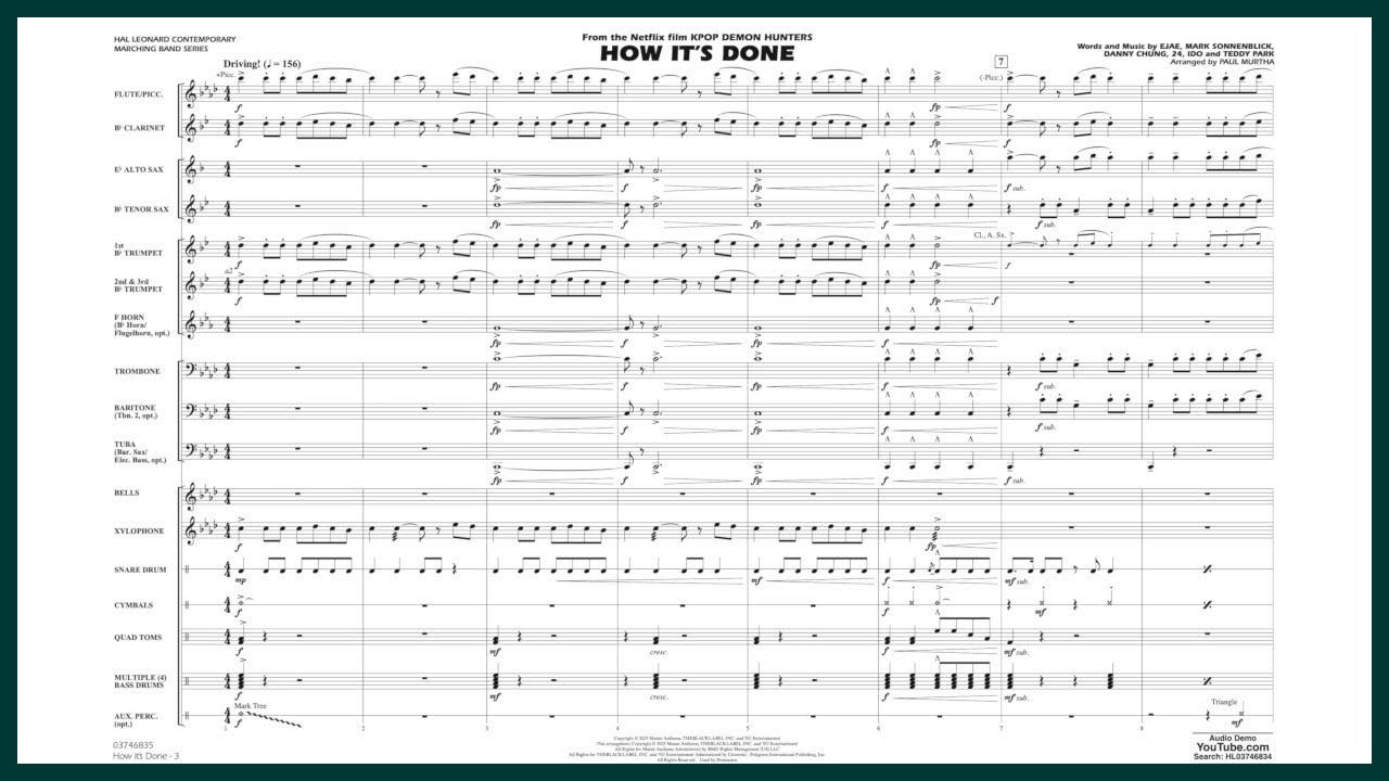How It's Done (from KPOP Demon Hunters) - PREVIEW RECORDING | Arr. Paul Murtha