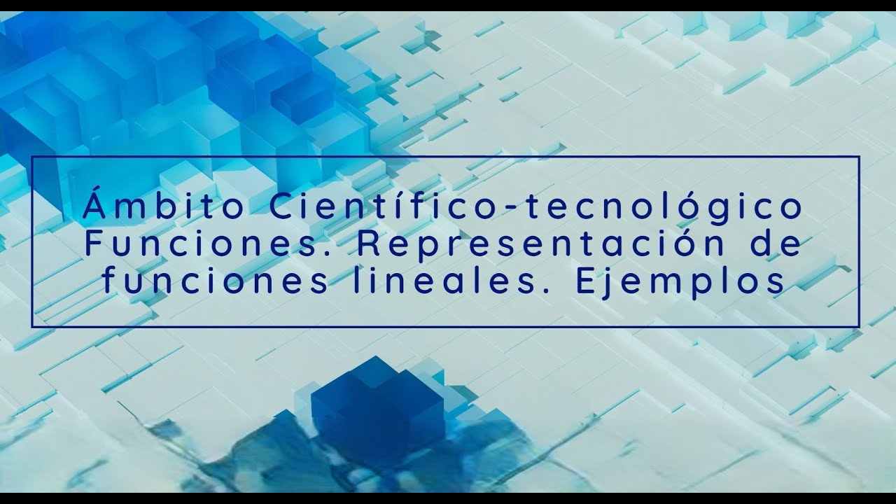 Funciones. Representación de funciones lineales. Ejemplos