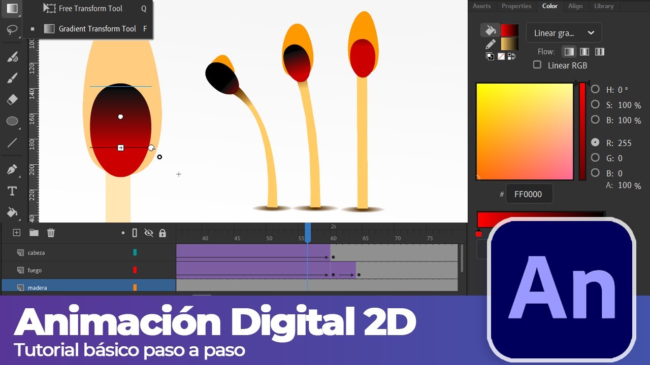 Tutorial - Animando un fósforo en Adobe Animate