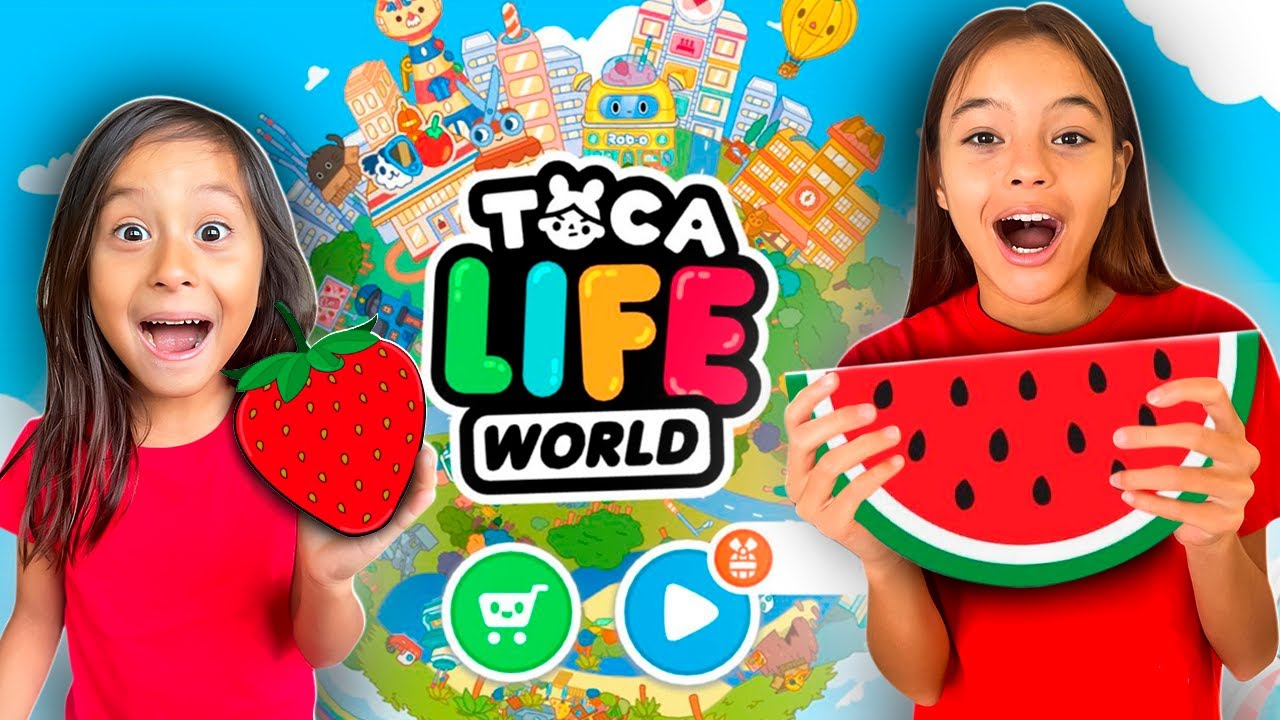 Comendo Só COMIDA VERMELHA Por Um Dia Inteiro No TOCA LIFE! Mundo da Vivi Games