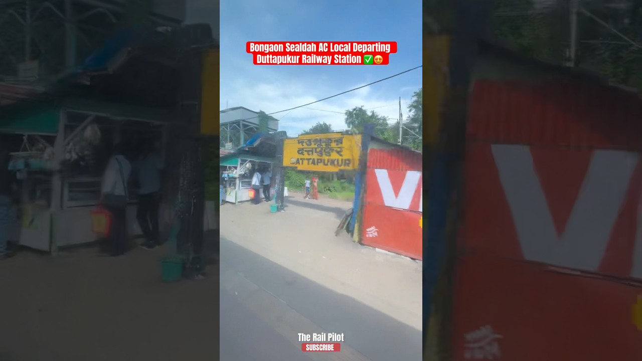 AC Local Departing Duttapukur Railway Station ✅😍 