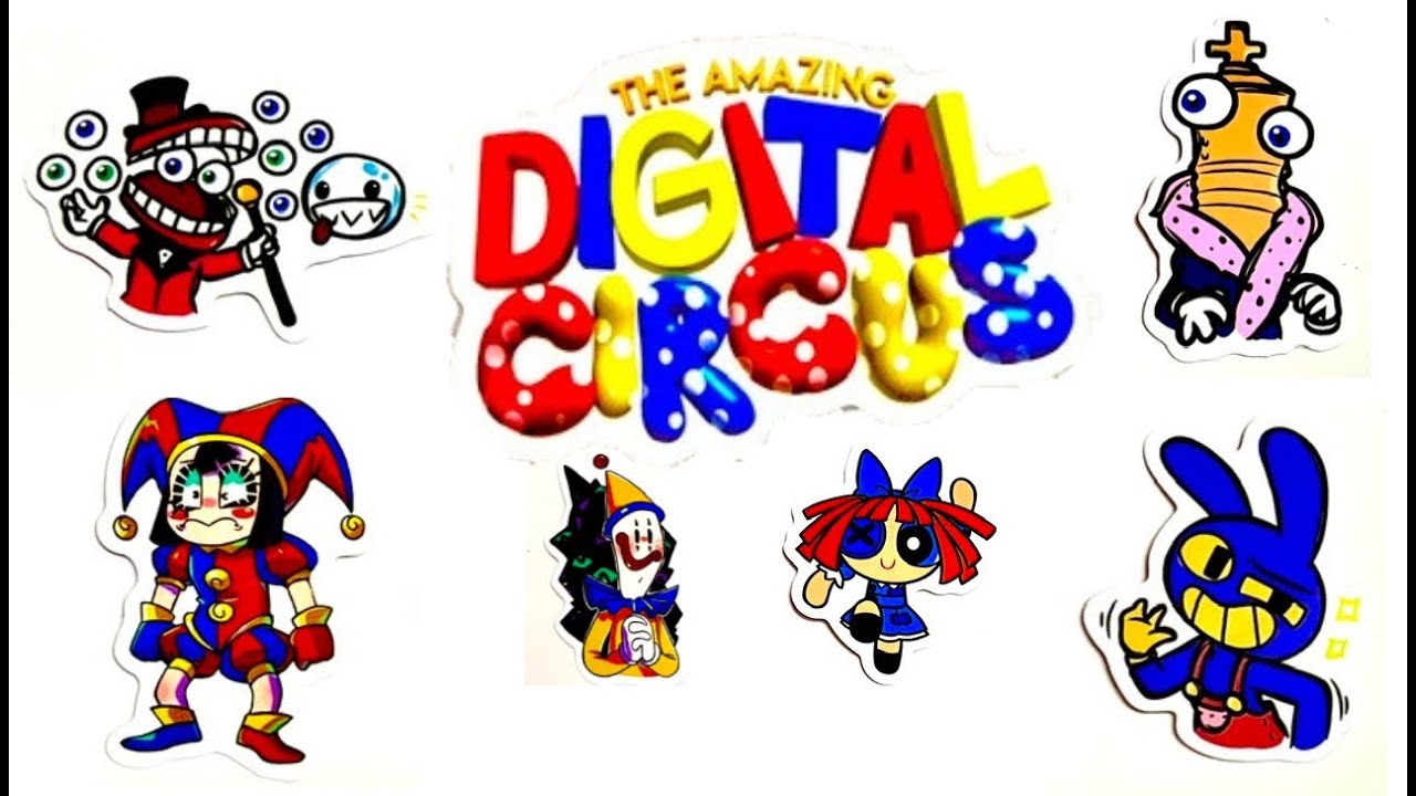 [ToyASMR] Decorate with The Amazing Digital Circus sticker book in Balloons ASMR #diy #pomni
