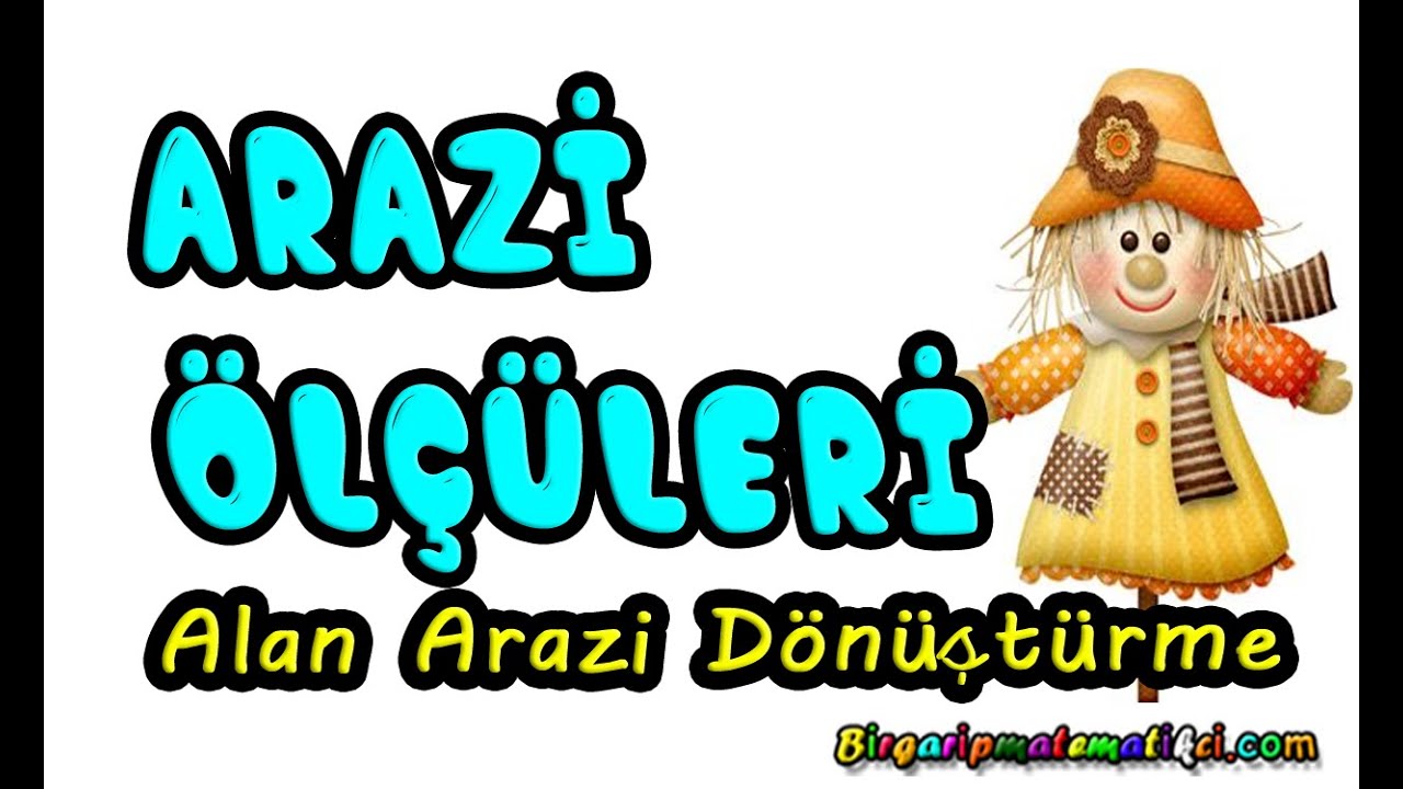 Arazi ölçülerini çevirme, arazi alan dönüştürme