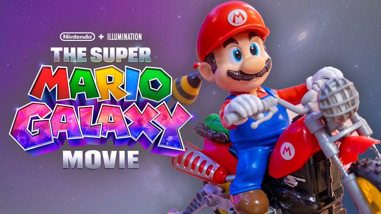 Hot Wheels Mario Wheelie Motocross RC from the Super Mario Galaxy Movie