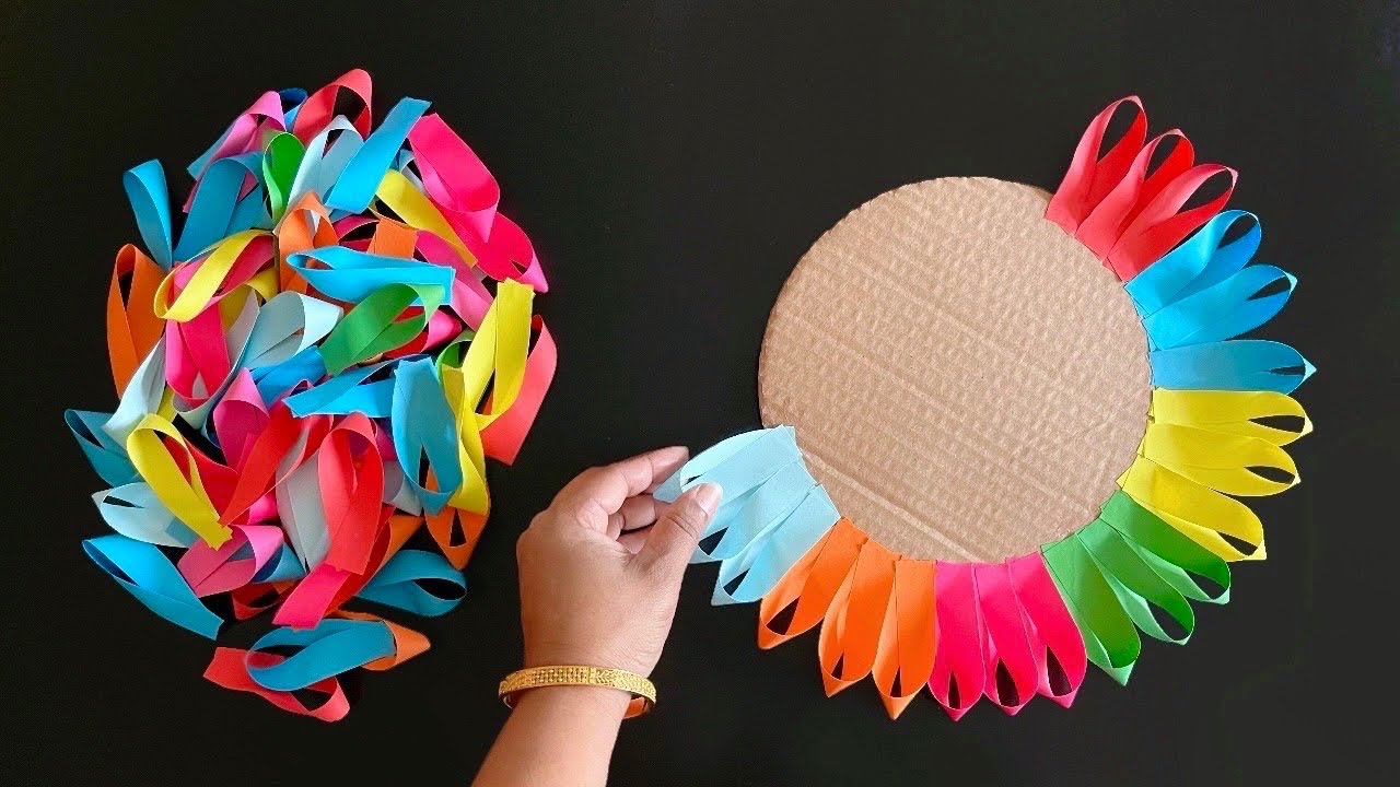 Beautiful Paper Wall Hanging Craft / Home Decoration Ideas / Easy Wall Decor / DIY Wall Mate