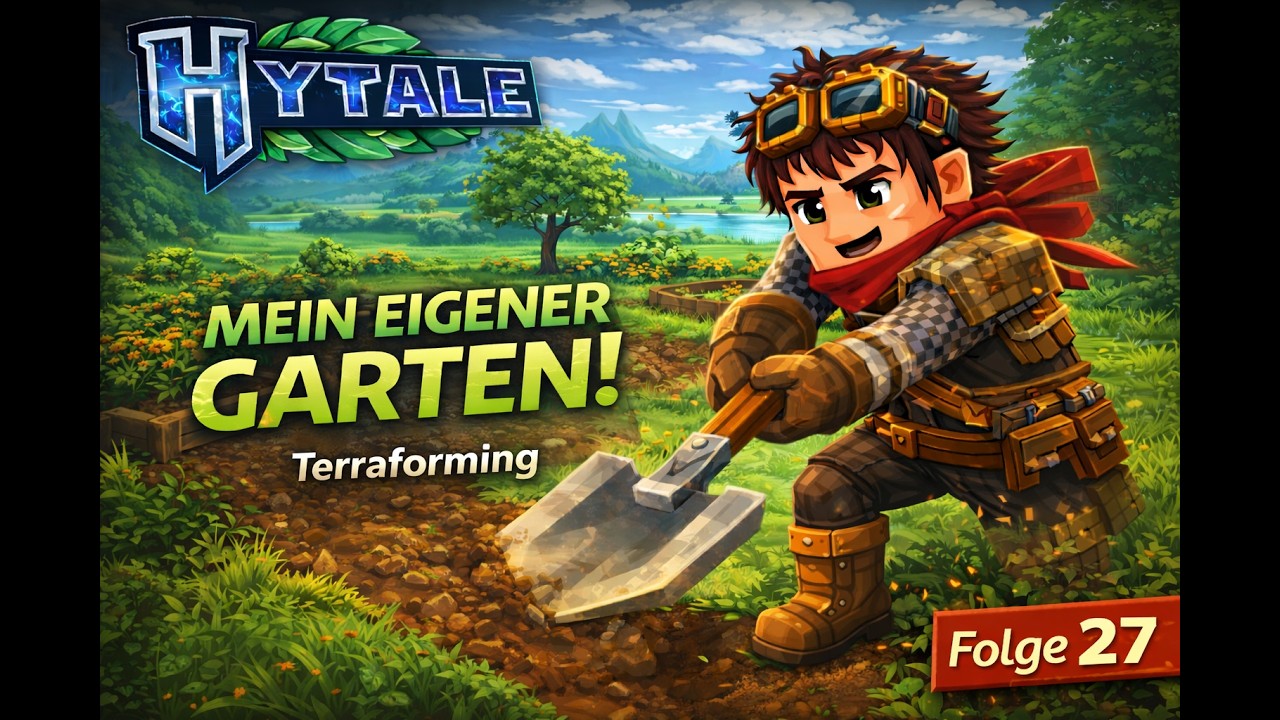 Hytale Garten bauen! Terraforming nach der Skeletthöhle | Folge #027